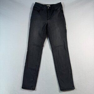 Madewell Jeans Womens 27 Gray Skinny Curvy Roadtripper Mid Rise Charcoal Wash